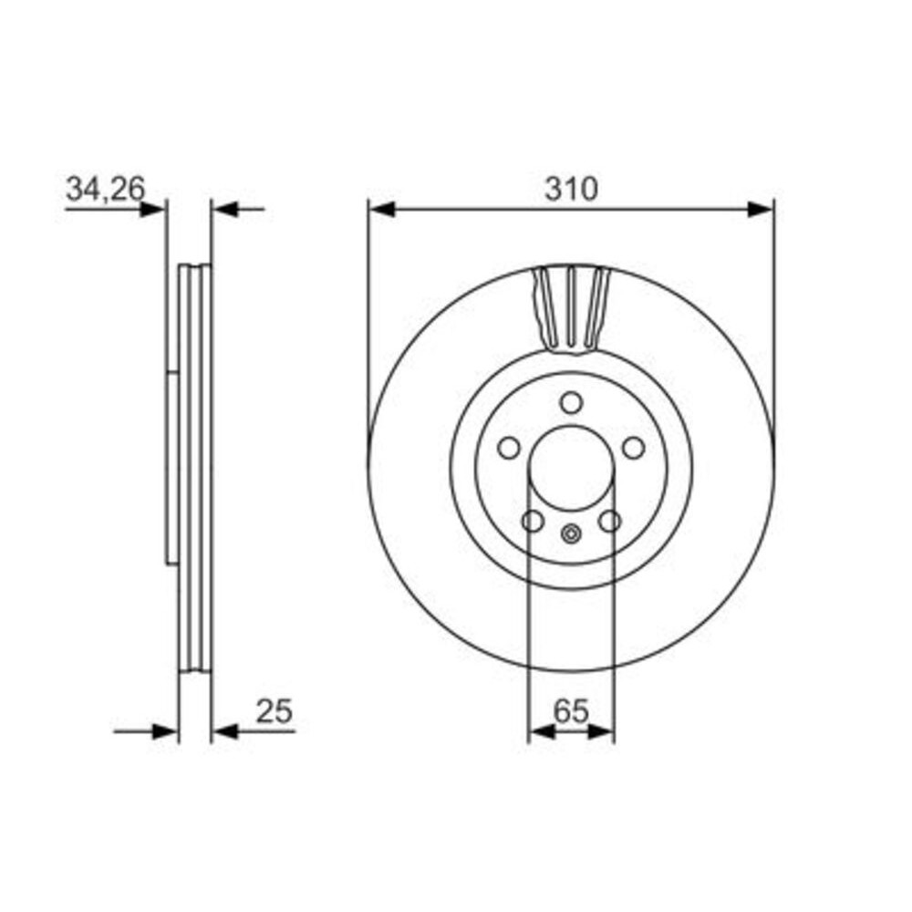 Image for Bosch Brake disc BD1675