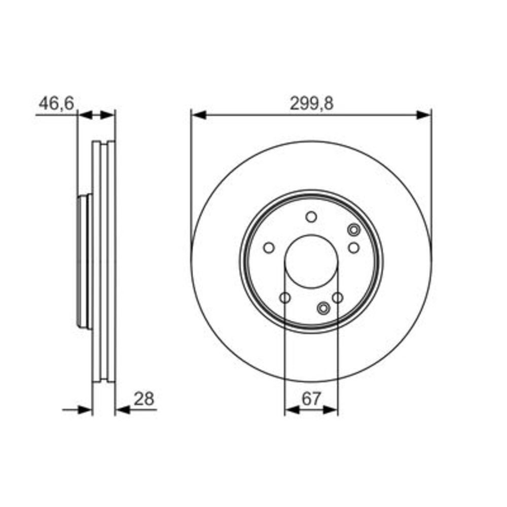 Image for Bosch Brake disc BD1876