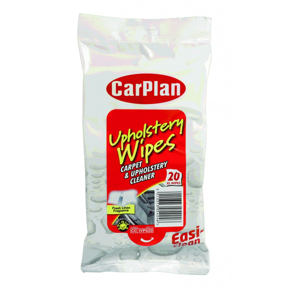 Image for CarPlan IVP020 Upholstery Wipes Pouch 20