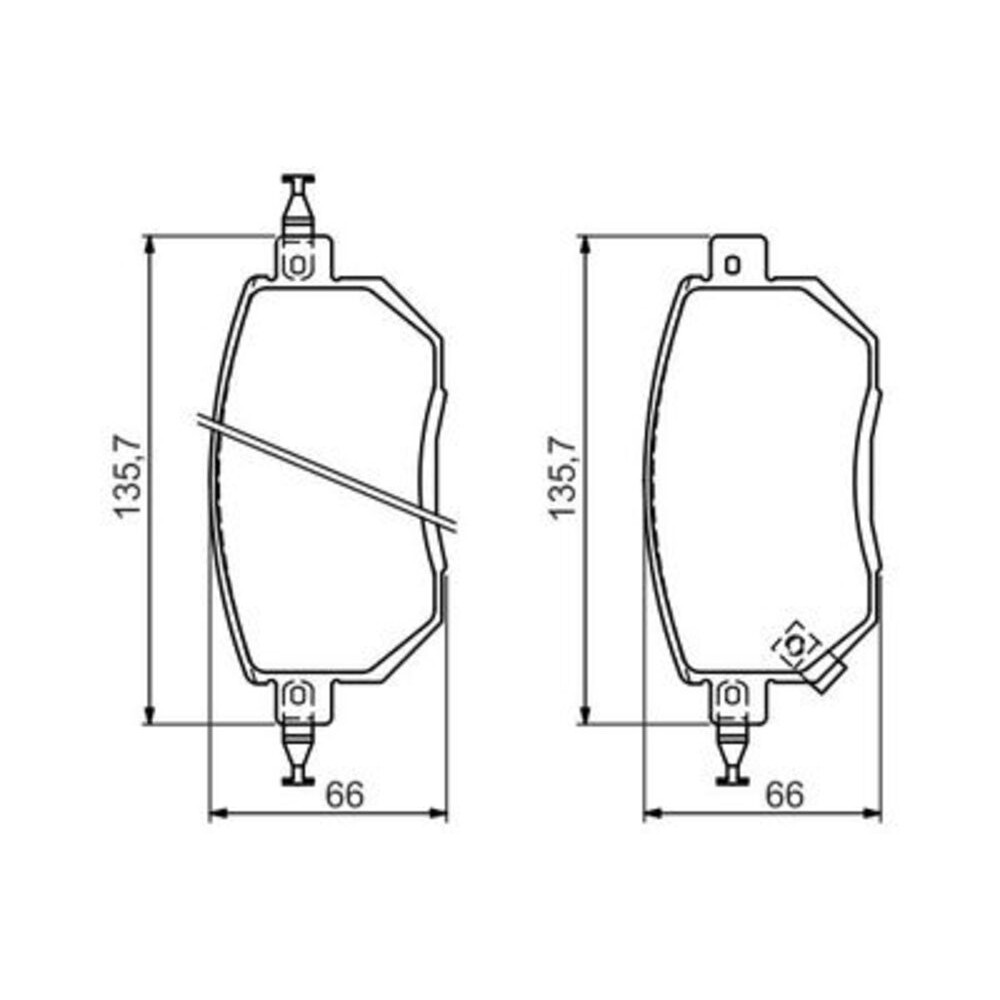 Image for Bosch Brake lining BP1274