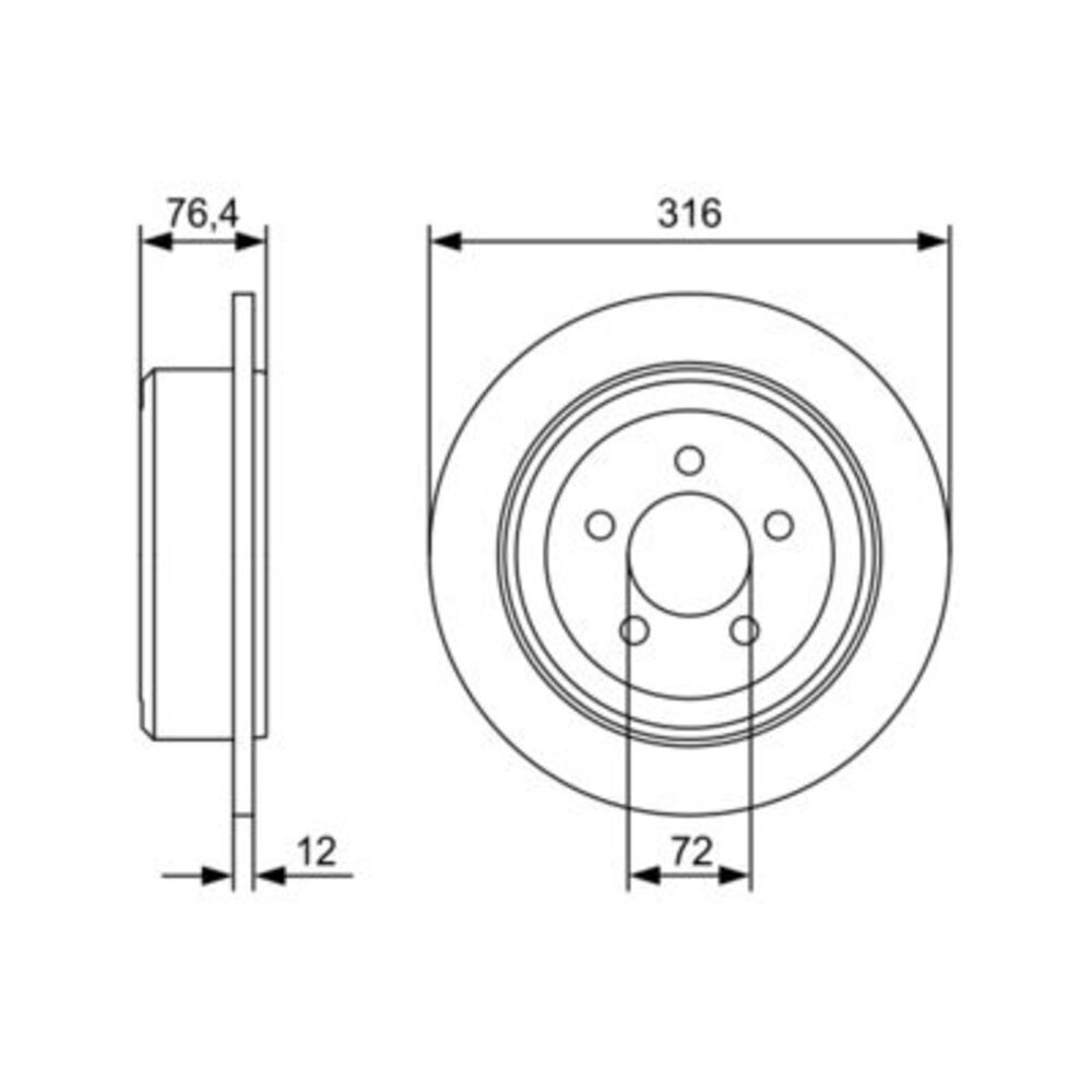 Image for Bosch Brake disc BD2579