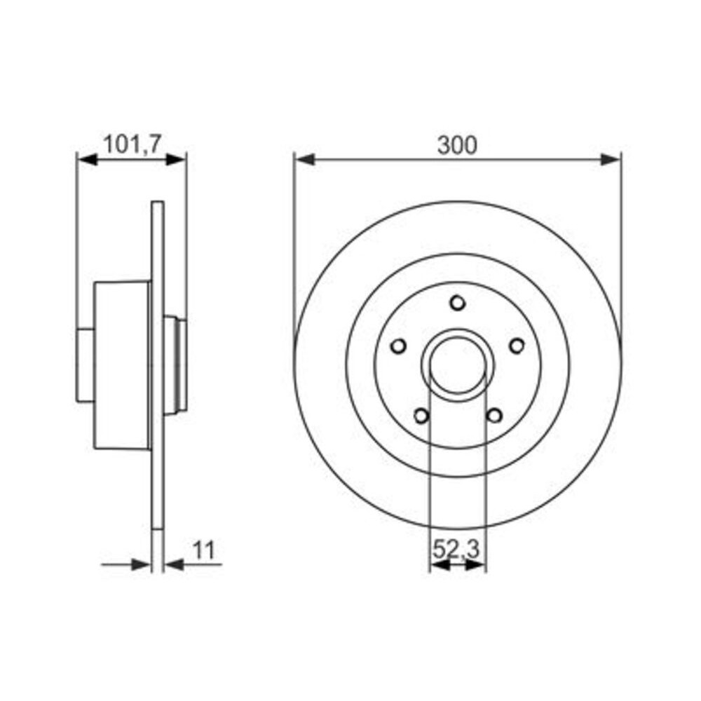 Image for Bosch Brake disc BD1416