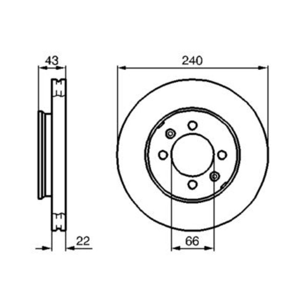 Image for Bosch Brake disc BD716