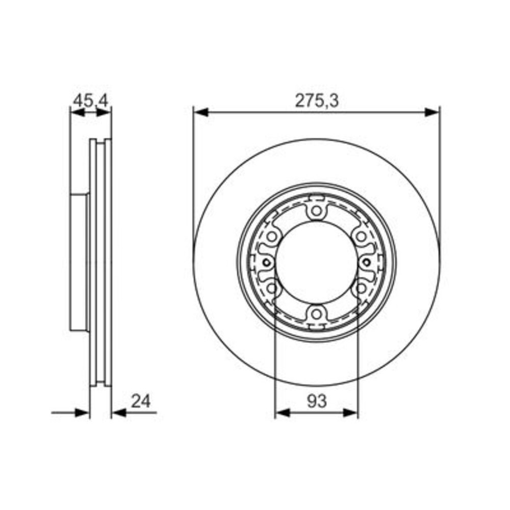 Image for Bosch Brake disc BD1775