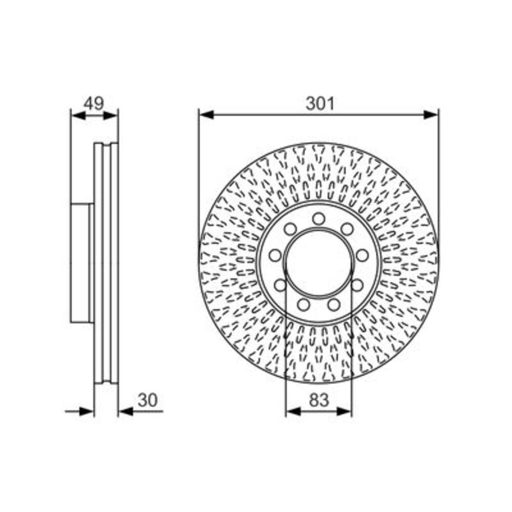 Image for Bosch Brake disc BD1710