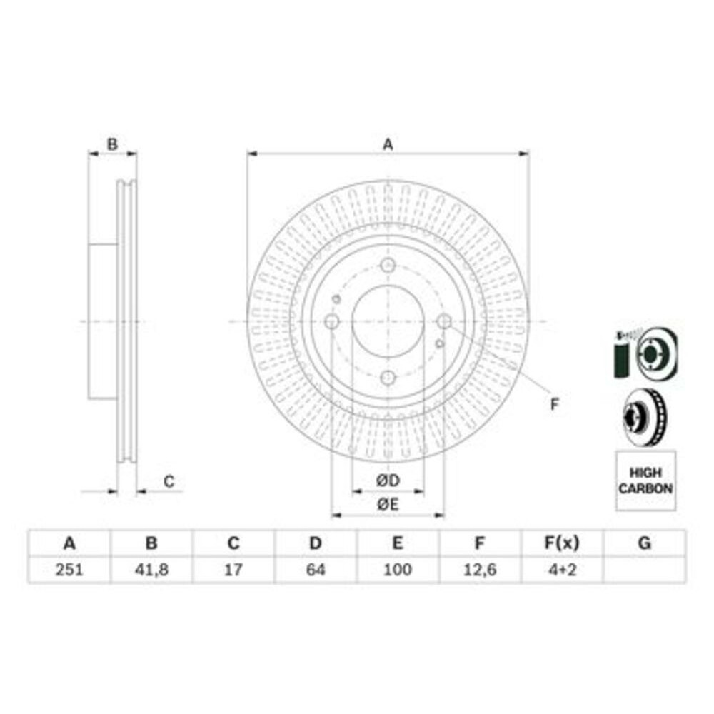 Image for Bosch Brake disc BD2759