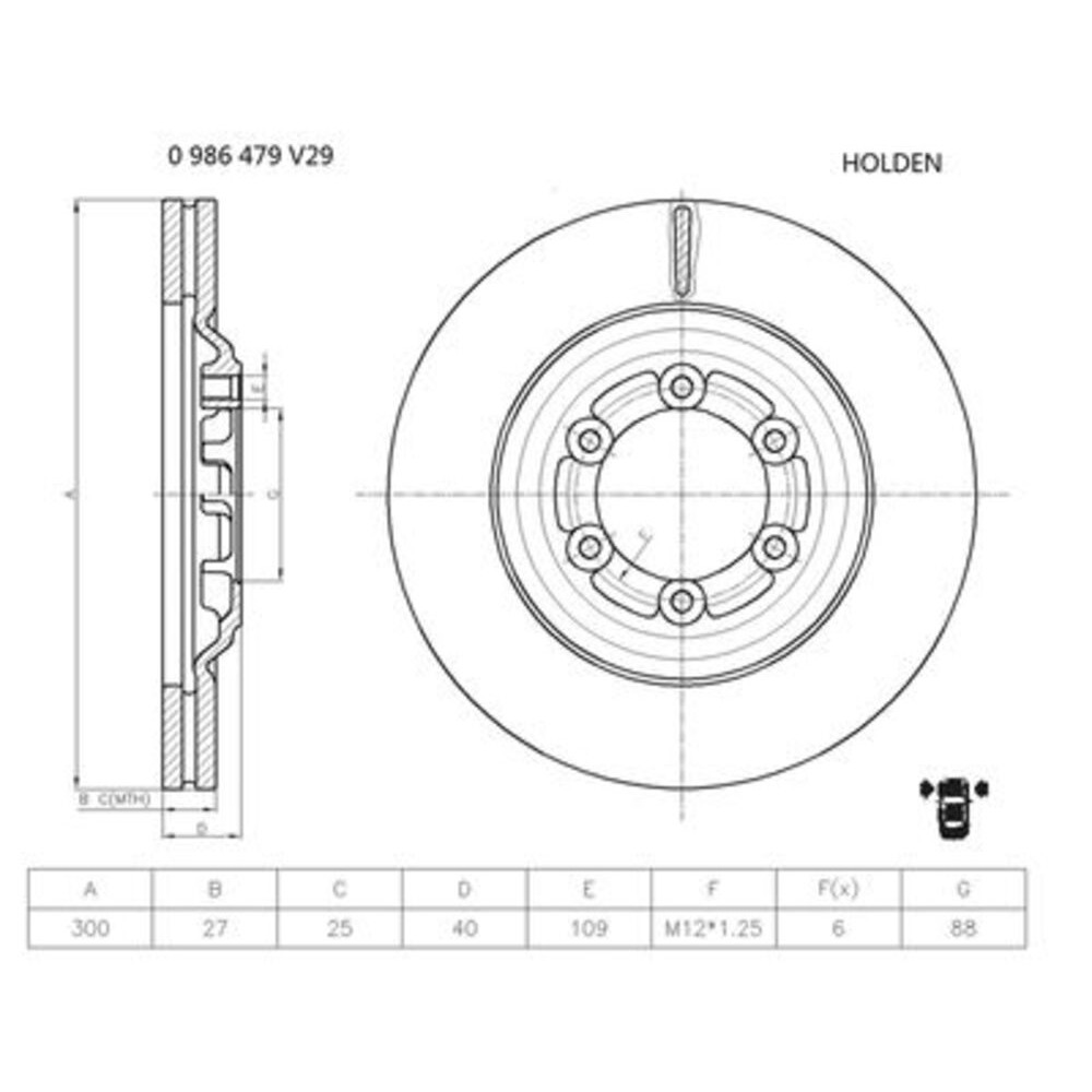 Image for Bosch Brake disc BD2262