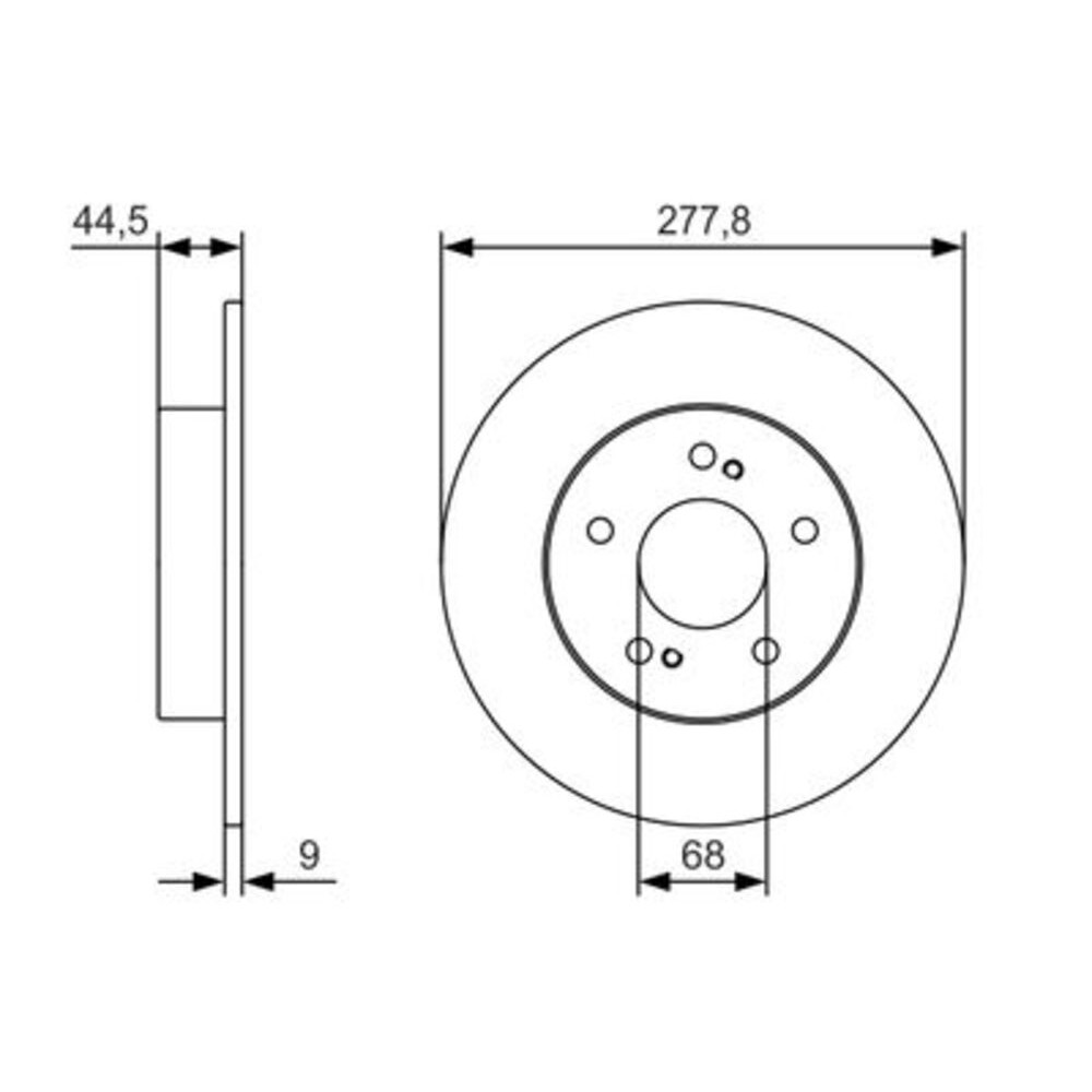 Image for Bosch Brake disc BD2345