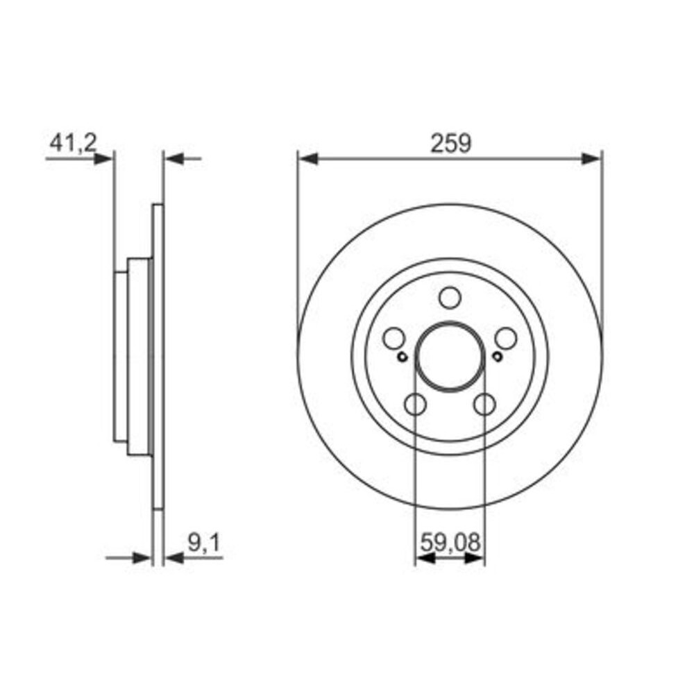 Image for Bosch Brake disc BD1596