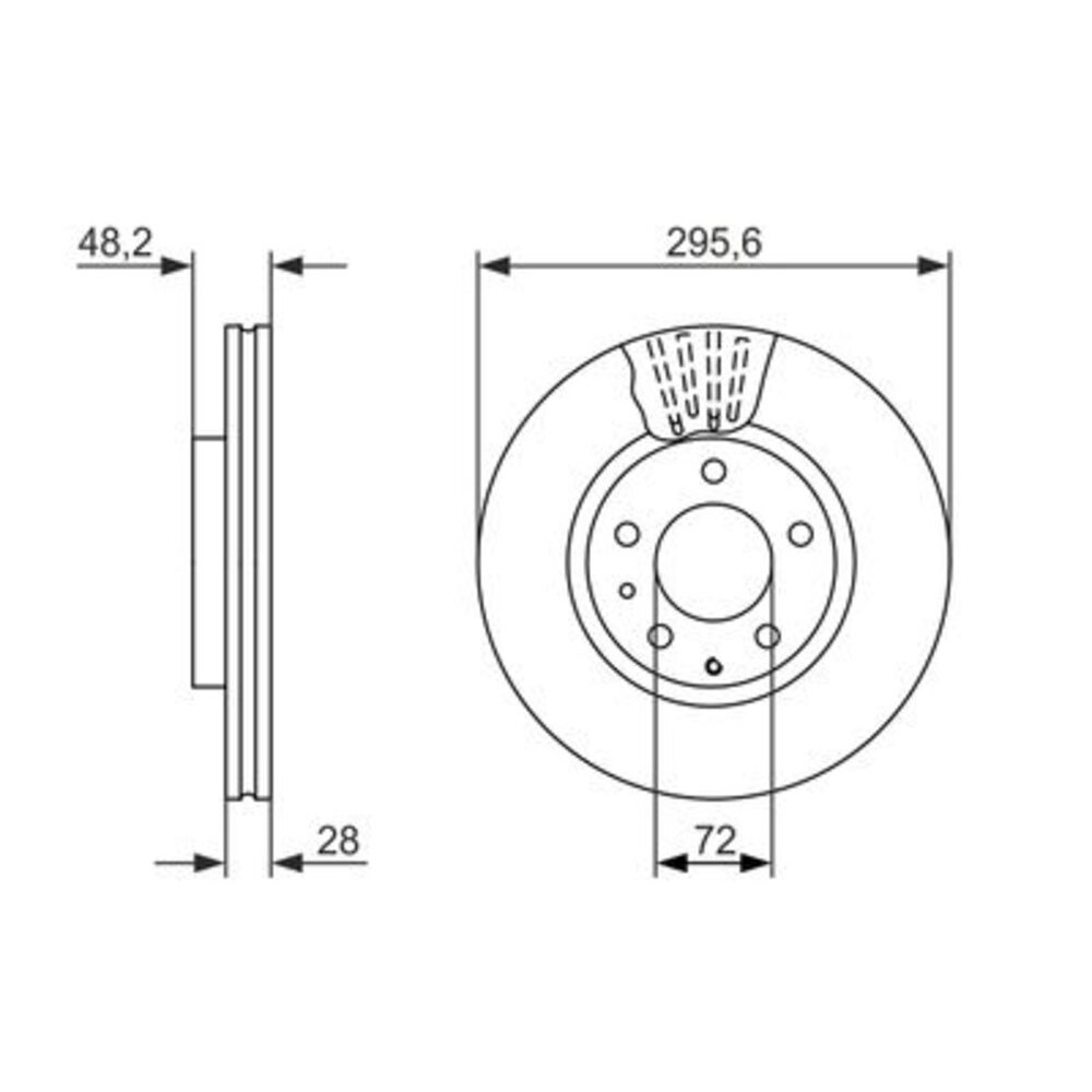 Image for Bosch Brake disc BD1588