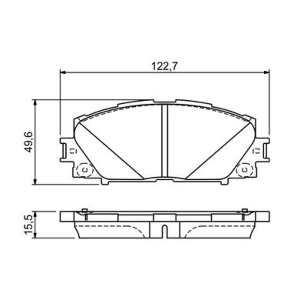 Image for Bosch Brake lining BP1665