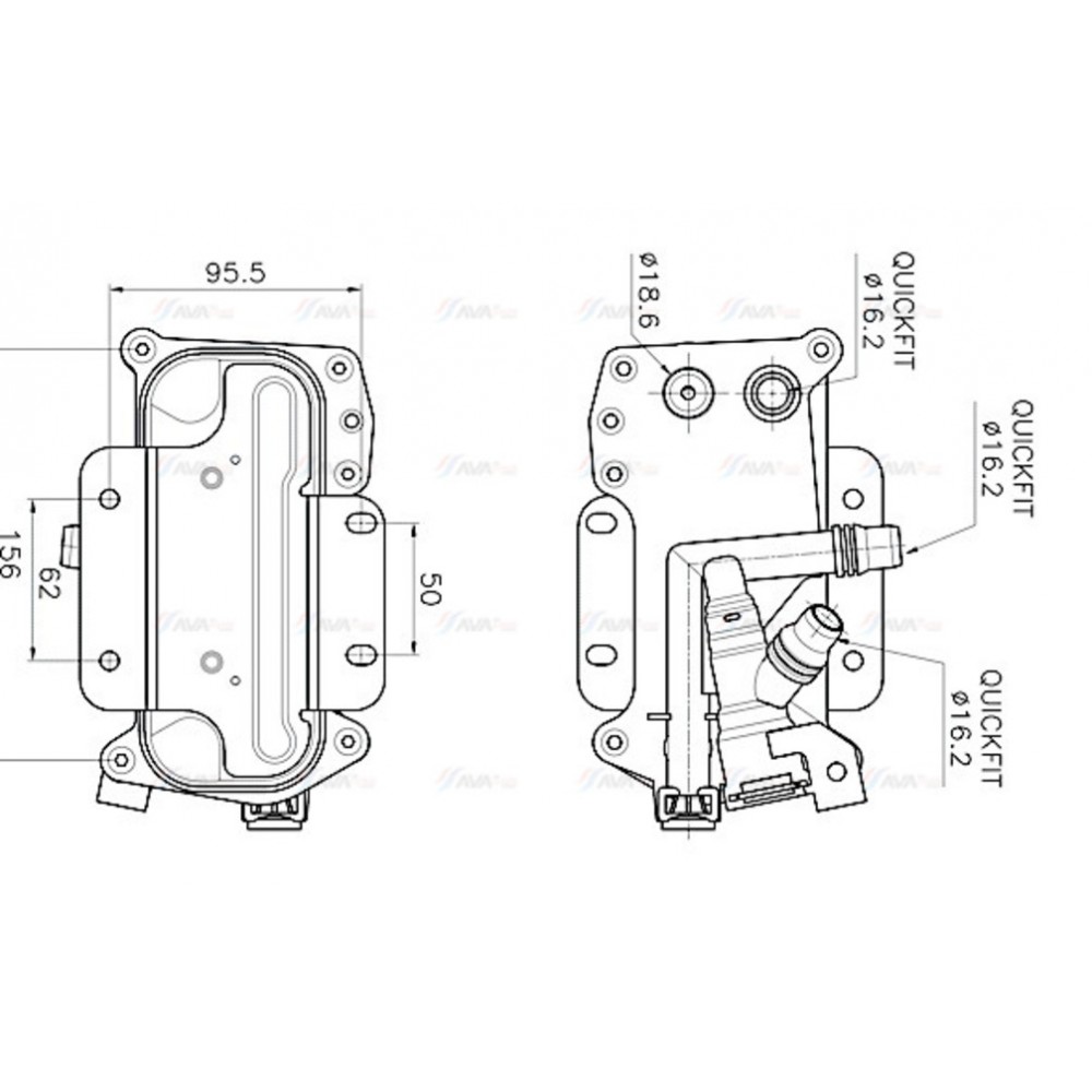 Image for AVA Cooling - Oil Cooler