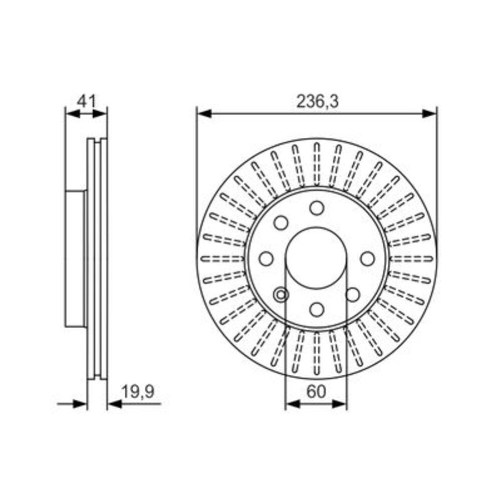 Image for Bosch Brake disc BD1796