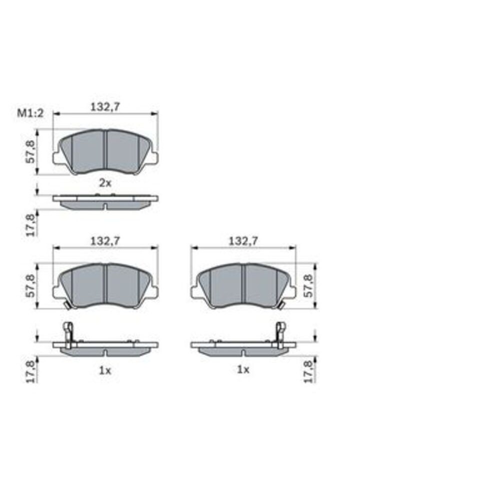 Image for Bosch Brake lining BP1484