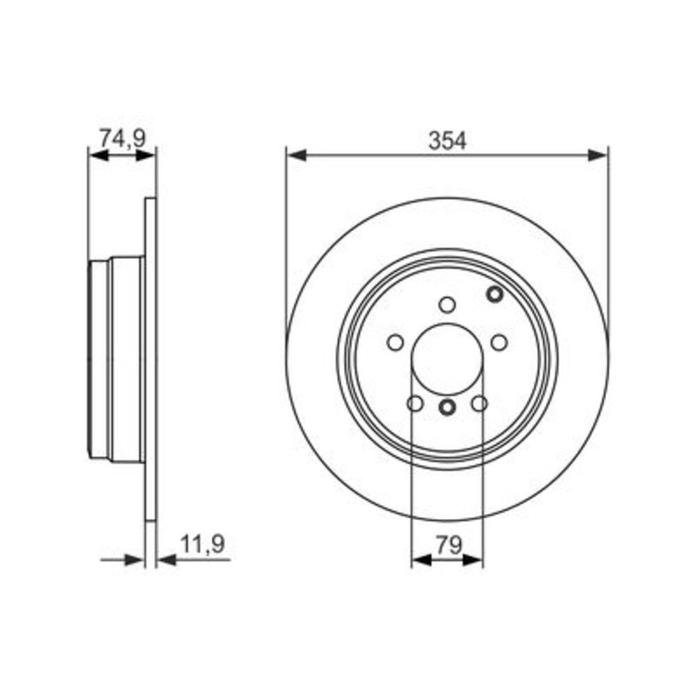 Image for Bosch Brake disc BD1455