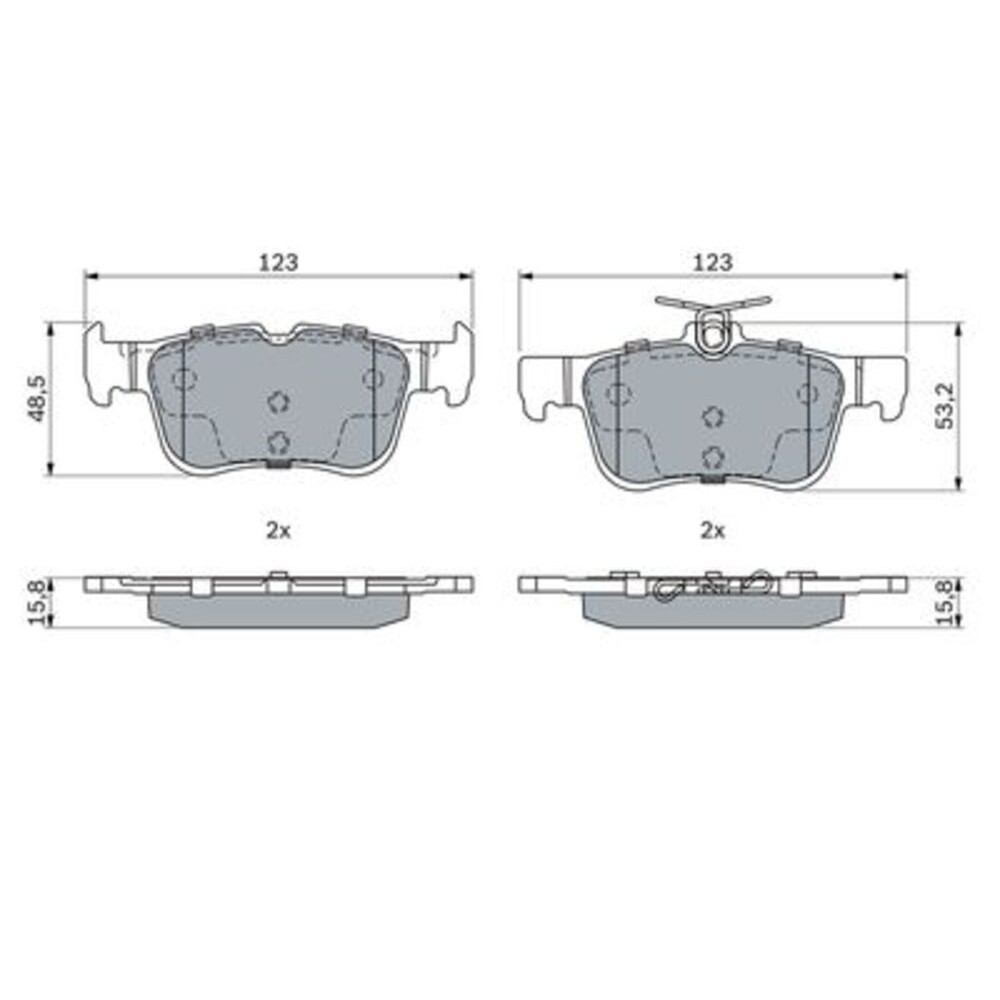 Image for Bosch Brake lining BP1876