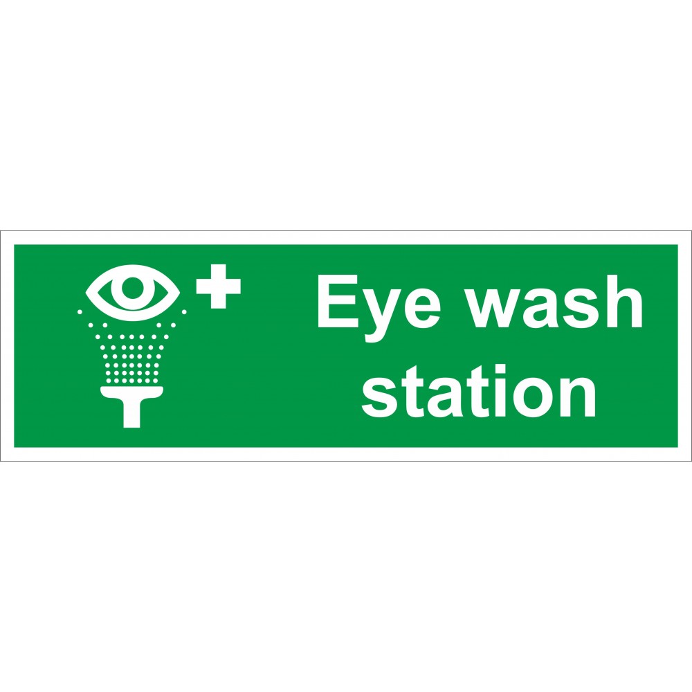 Image for Castle SS016SA Eye Wash Station Safety Sign