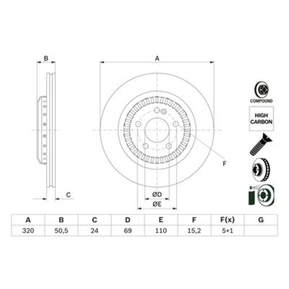 Image for Bosch Brake disc BD2991