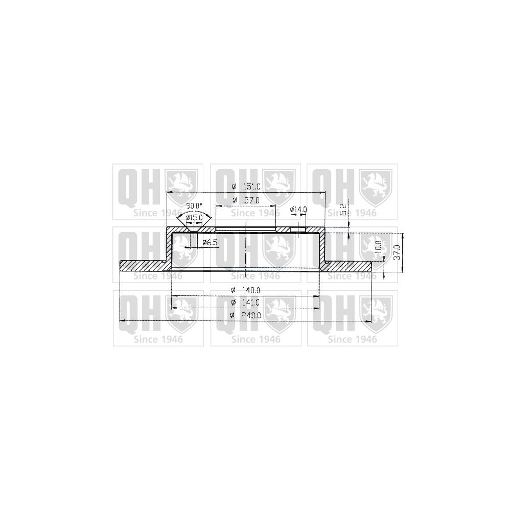 Image for QH BDC4815 Brake Disc