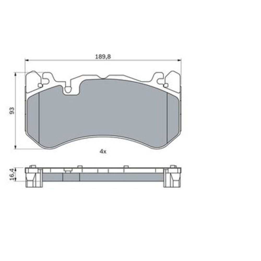 Image for Bosch Brake lining BP2484