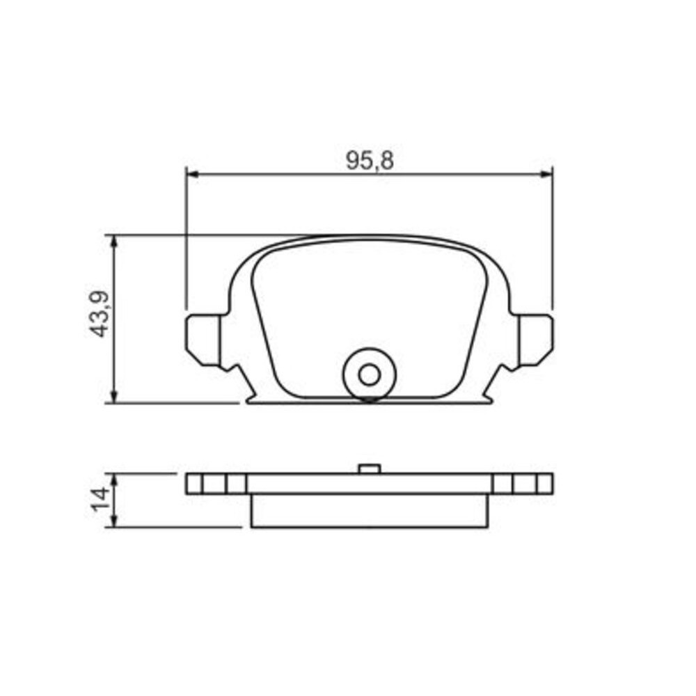 Image for Bosch Brake lining BP1247