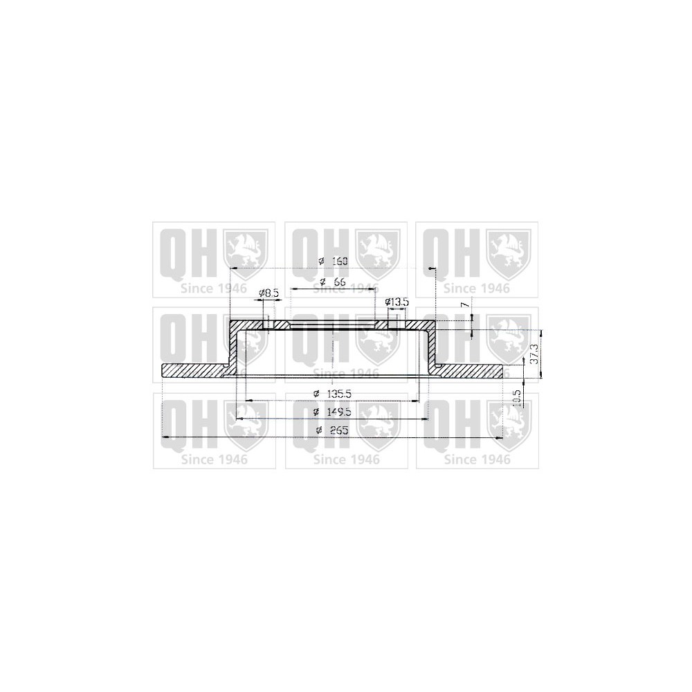 Image for QH BDC4599 Brake Disc