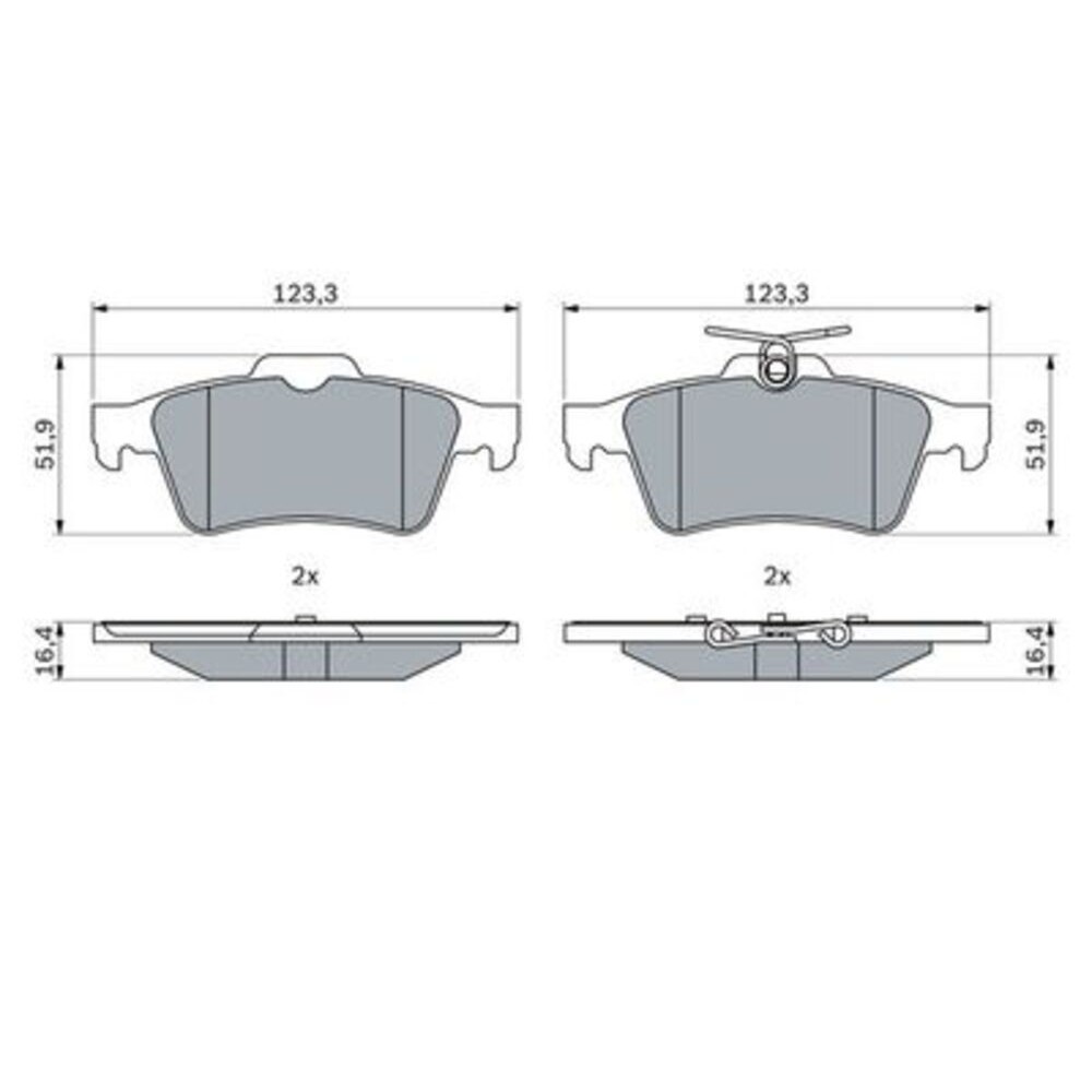 Image for Bosch Brake lining BP2620