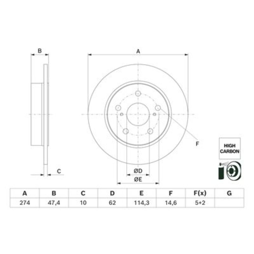 Image for Bosch Brake disc