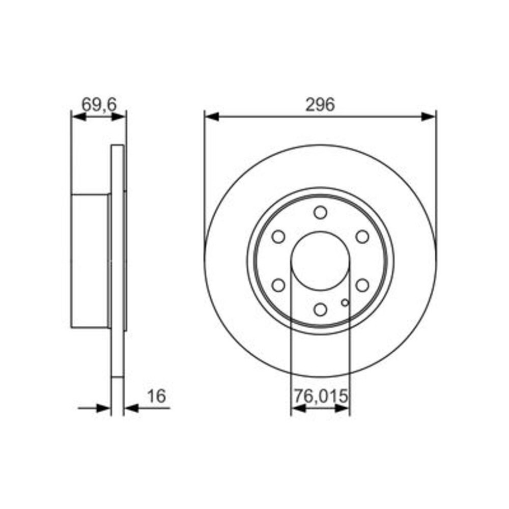 Image for Bosch Brake disc BD2123