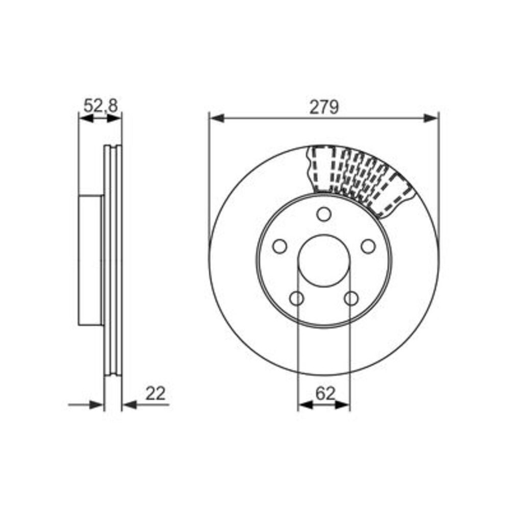 Image for Bosch Brake disc BD1461