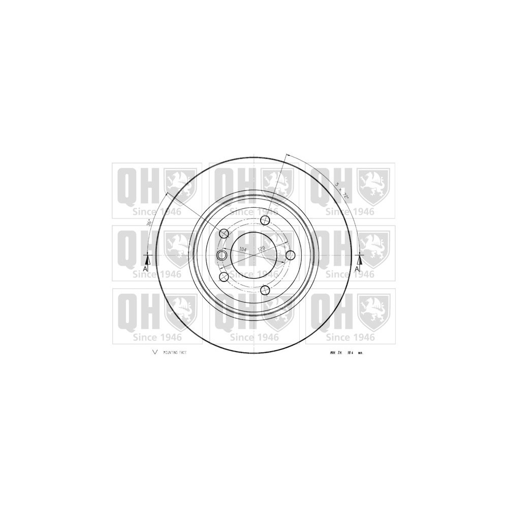 Image for QH BDC5459 Brake Disc