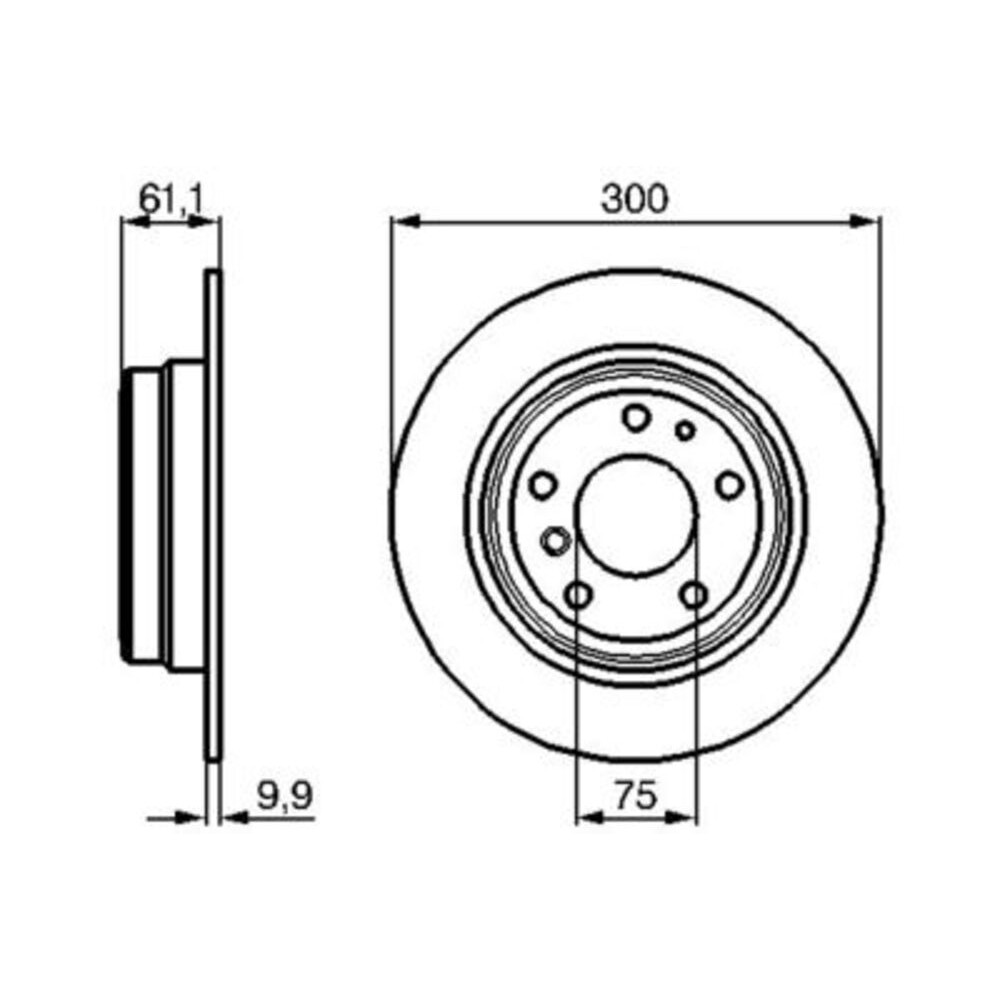 Image for Bosch Brake disc BD264