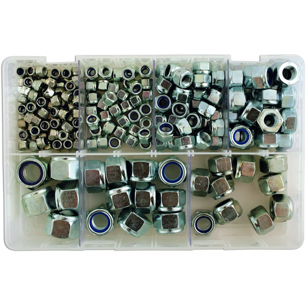 Image for Connect 31861 Assorted MM Nyloc Steel Nuts Box Qty 220