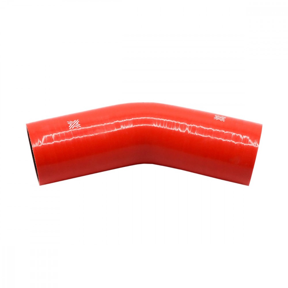 Image for Pipercross Performance Silicone HoseRed 45Â° 76mm bore  152mm