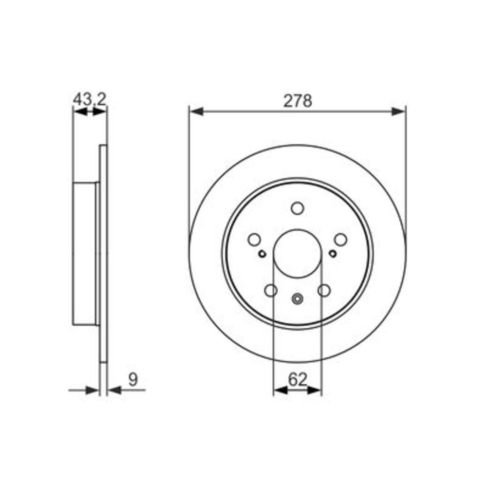 Image for Bosch Brake disc BD1651