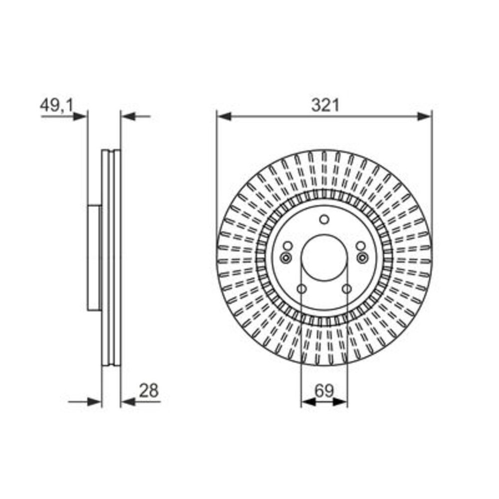 Image for Bosch Brake disc BD1616