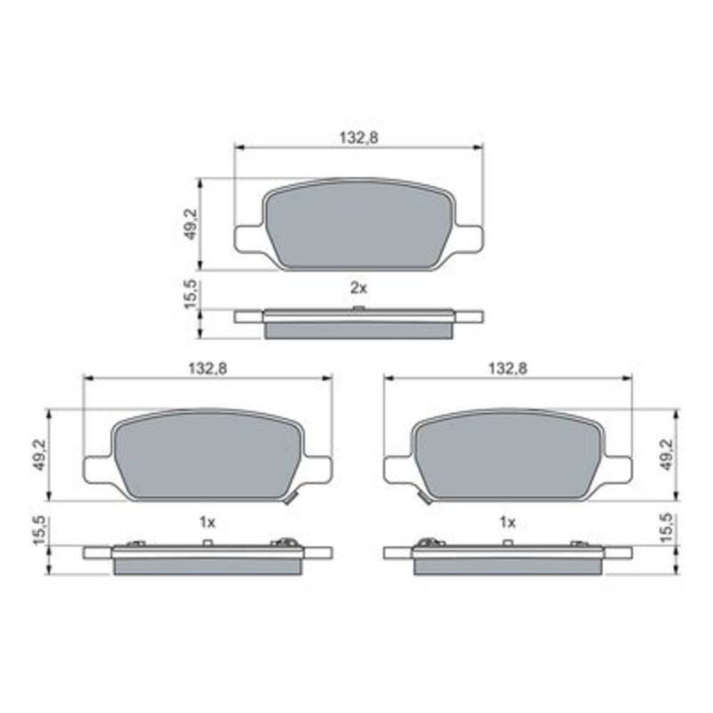 Image for Bosch Brake lining BP2796