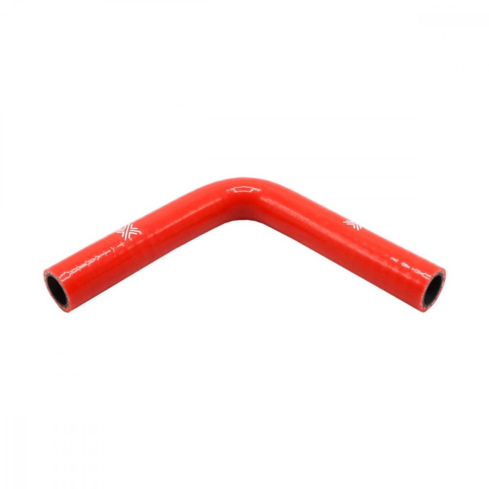 Image for Pipercross Performance Silicone HoseRed 90Â° 19mm bore  152mm