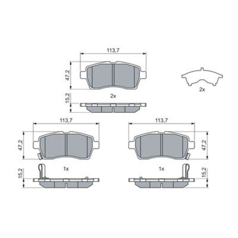 Image for Bosch Brake lining BP2786