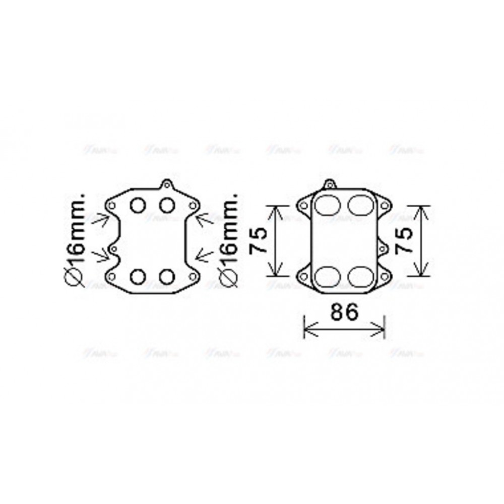 Image for AVA Cooling - Oil Cooler