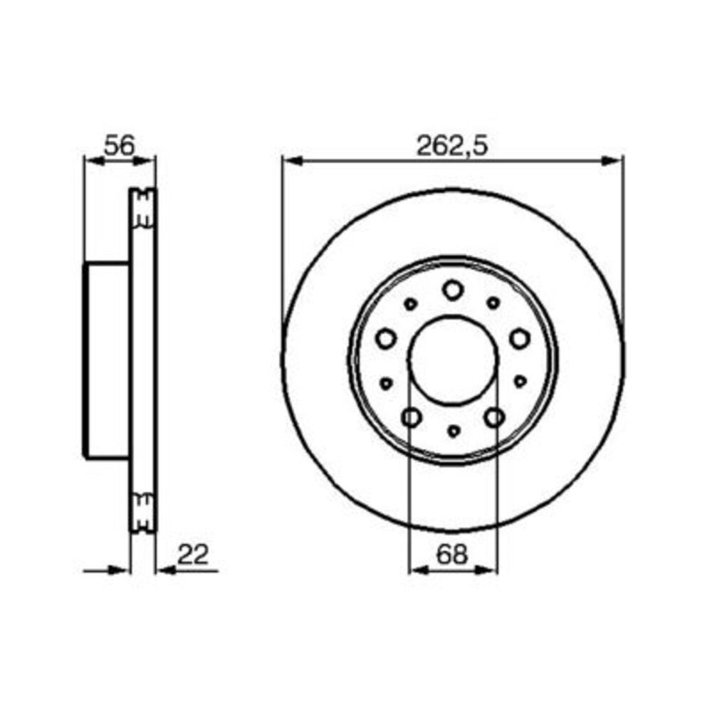 Image for Bosch Brake disc BD228