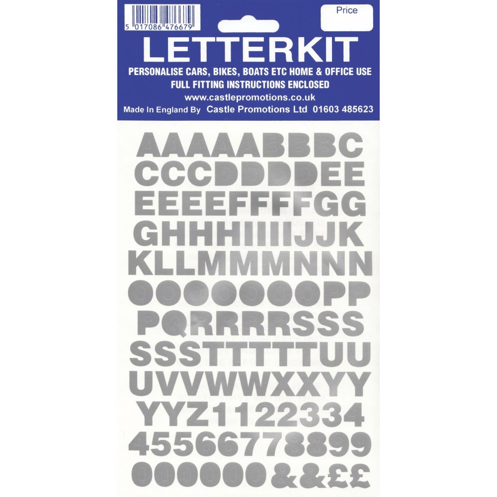 Image for Castle LKS Letter Kit Silver