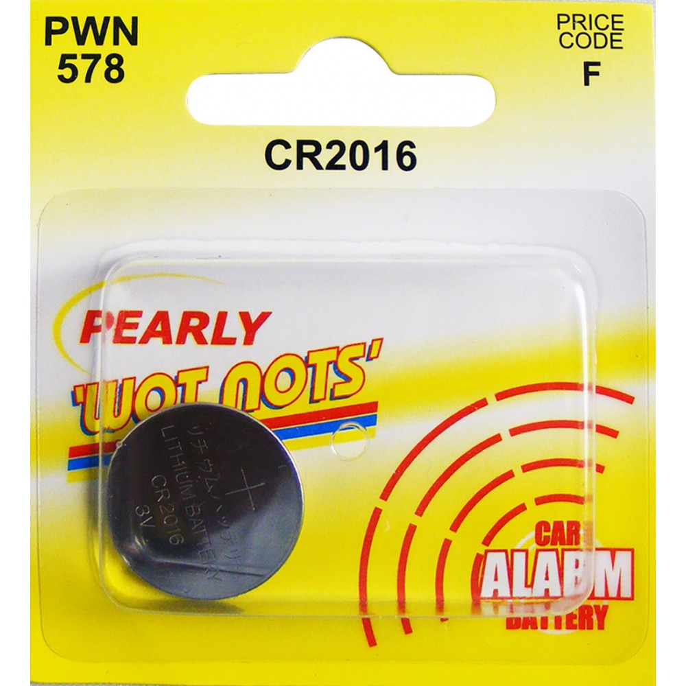 Image for Pearl PWN578 Coin Cell Battery Cr2016 - Lithium 3V