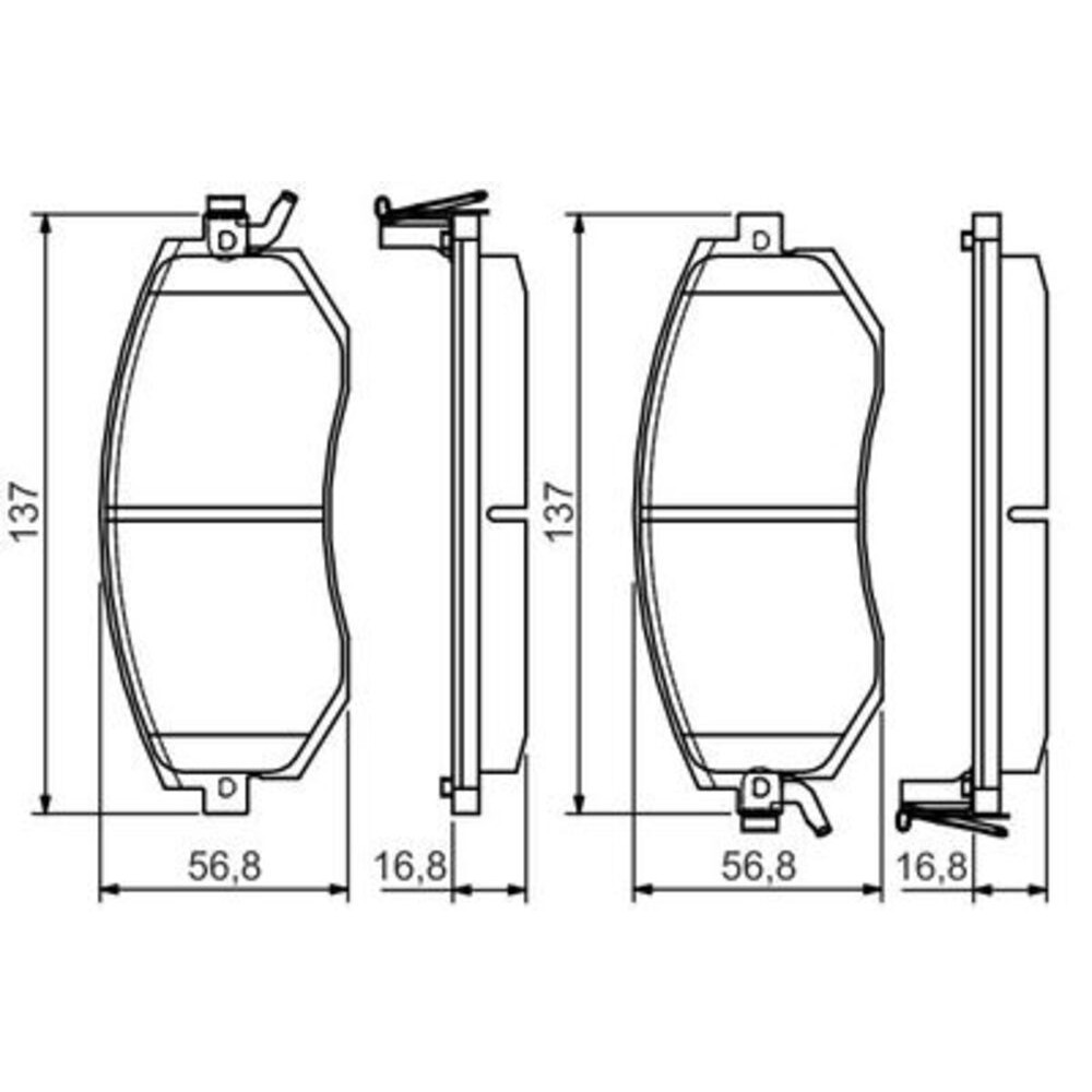 Image for Bosch Brake lining BP2182