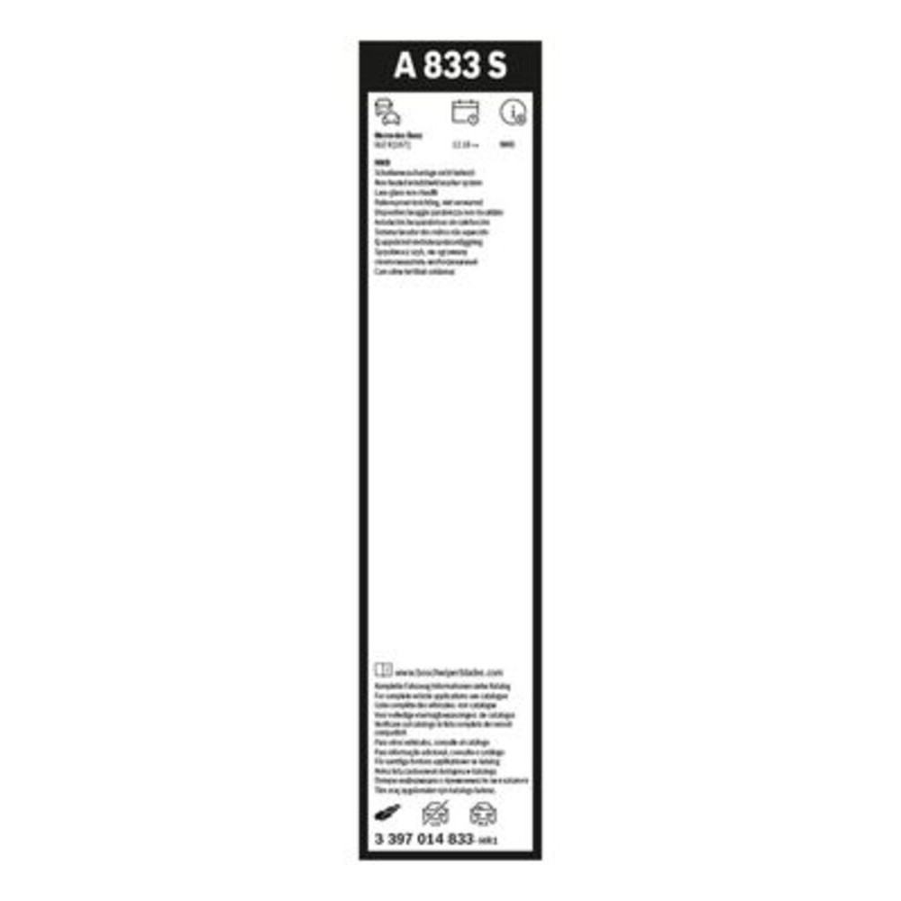 Image for Bosch Aerotwin A833S Wiper Blade Twin Pack 26''/22'' 650mm/5