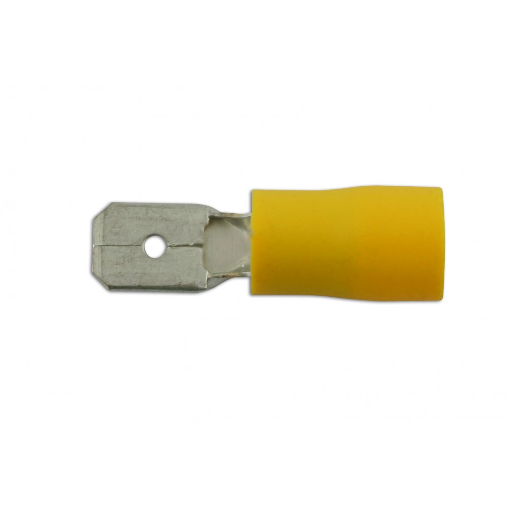 Image for Connect 30214 Yellow Male Blade Terminal 6.3mm Pk 100