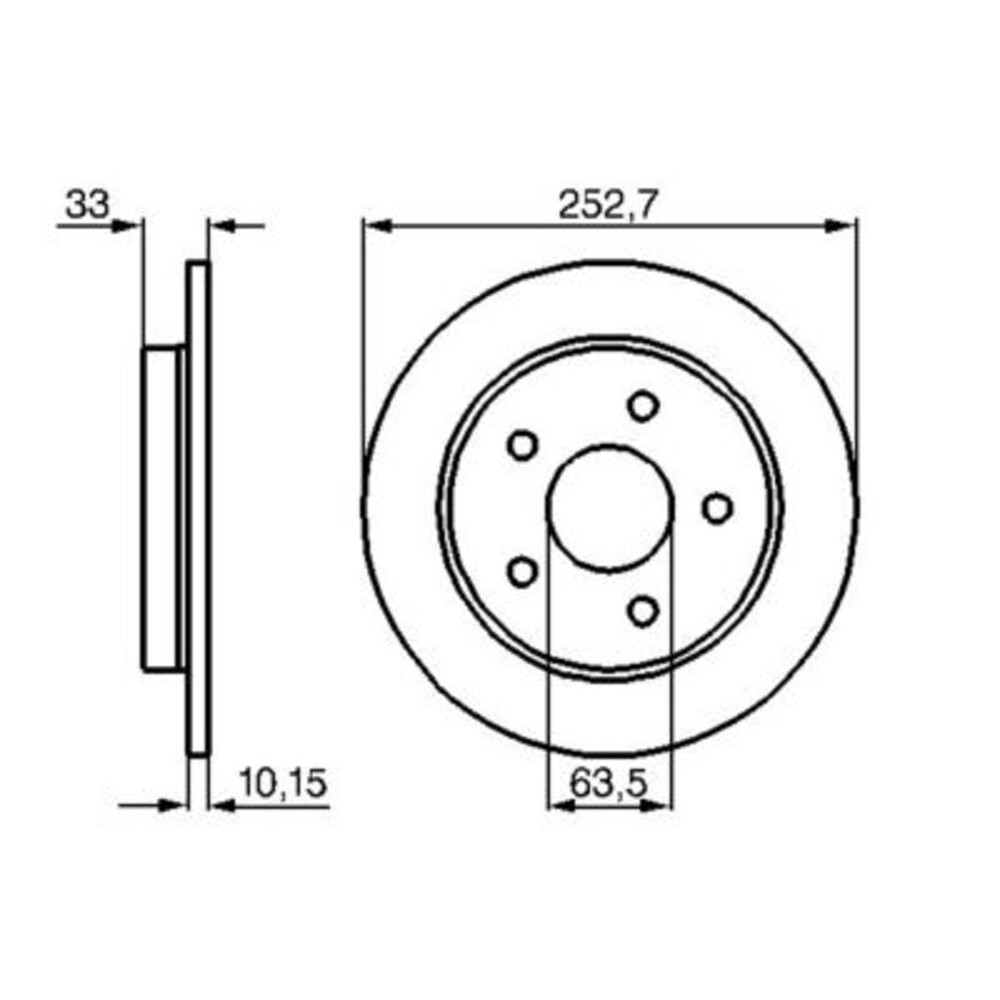 Image for Bosch Brake disc BD156