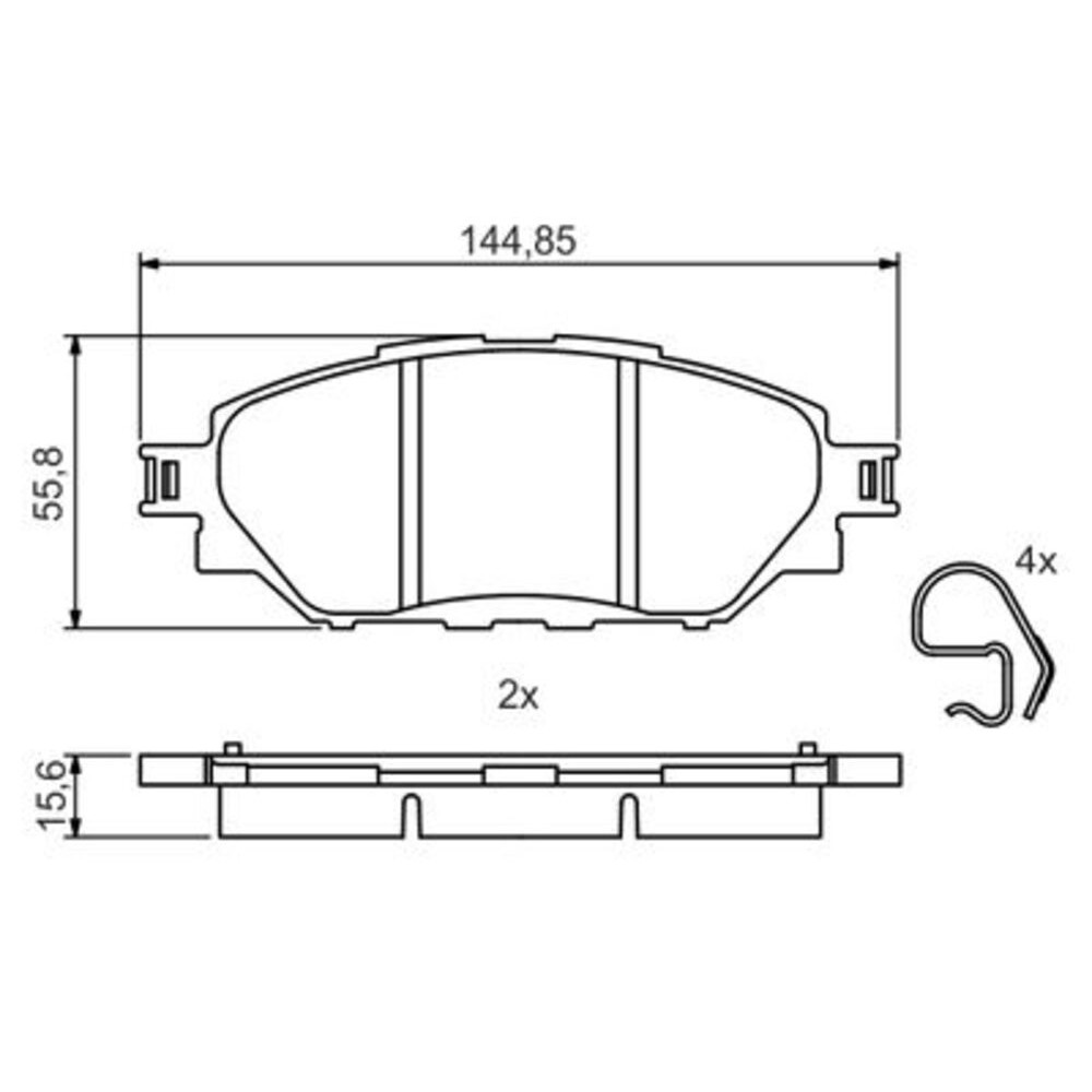 Image for Bosch Brake lining