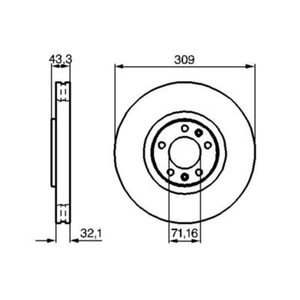 Image for Bosch Brake disc BD915