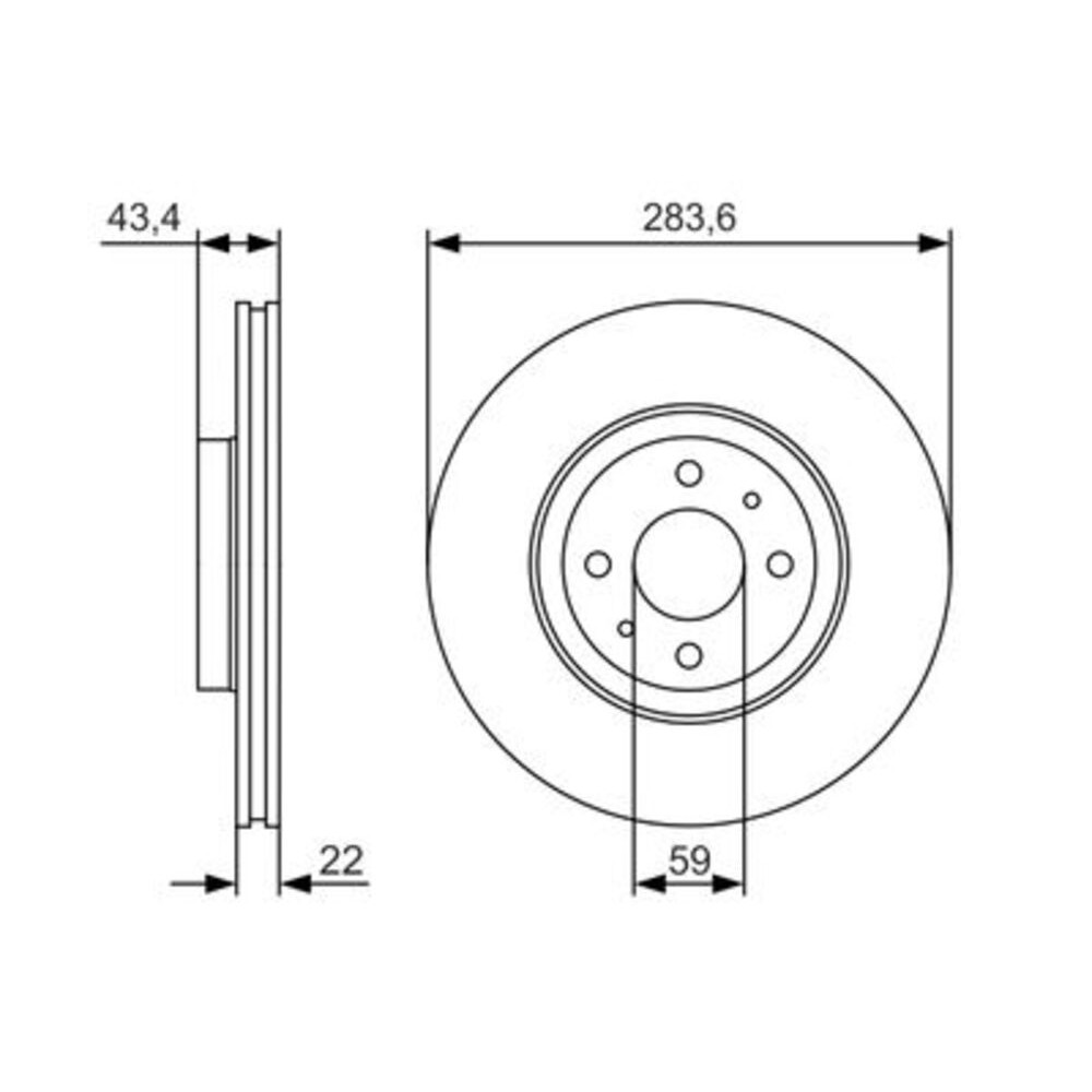 Image for Bosch Brake disc BD1897